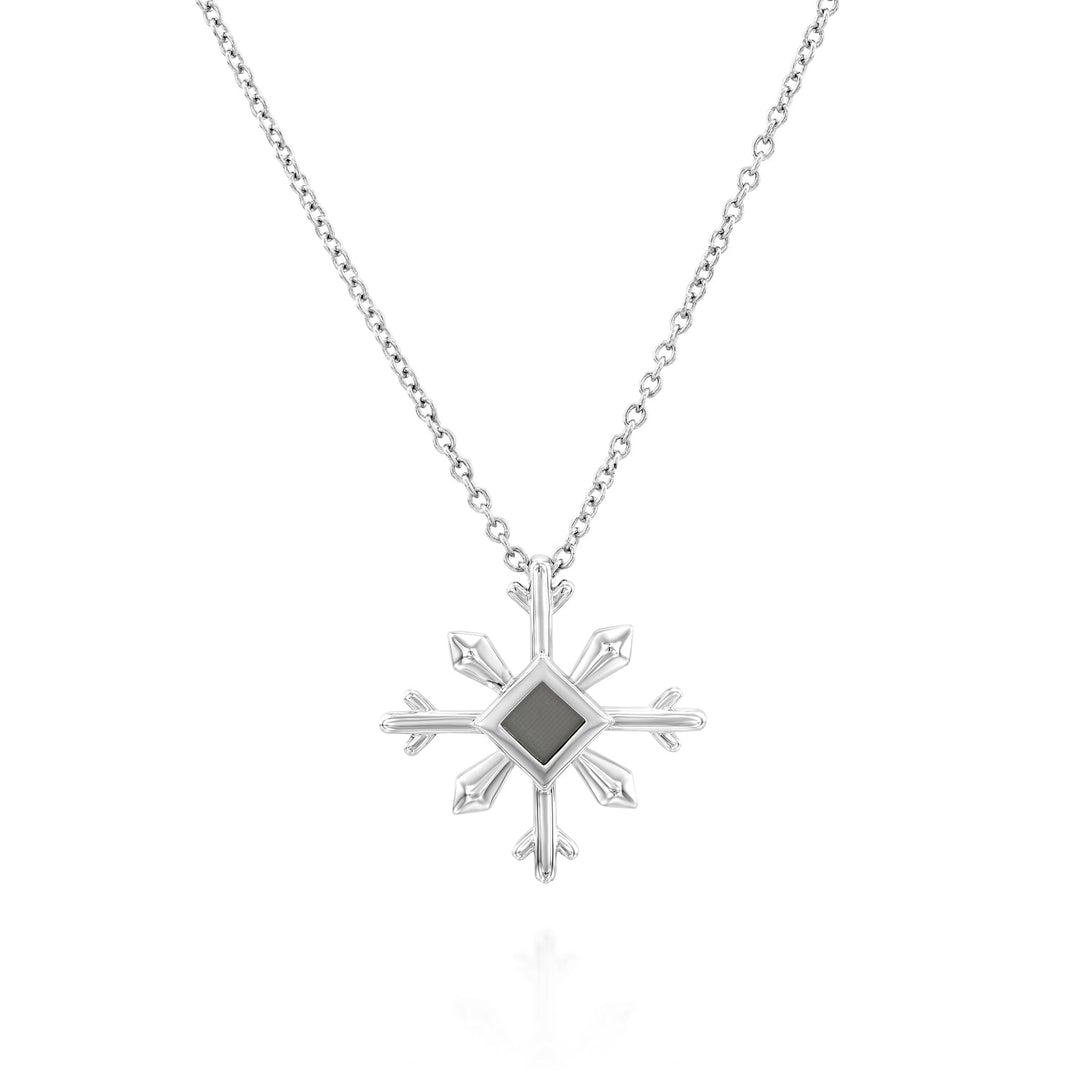 Snowflake Necklace | Gold and White