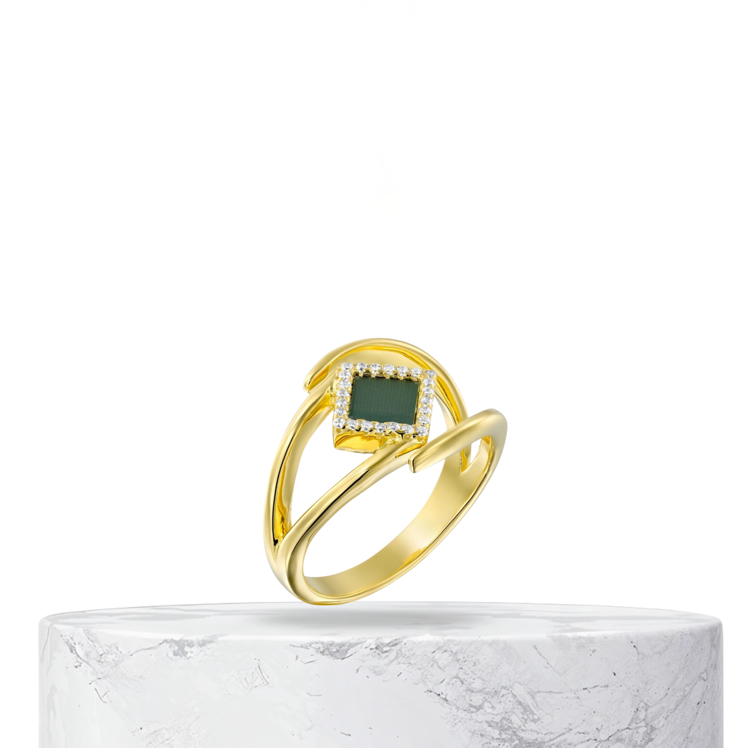 Solid Gold EverGrace Classic Ring | Gold and White