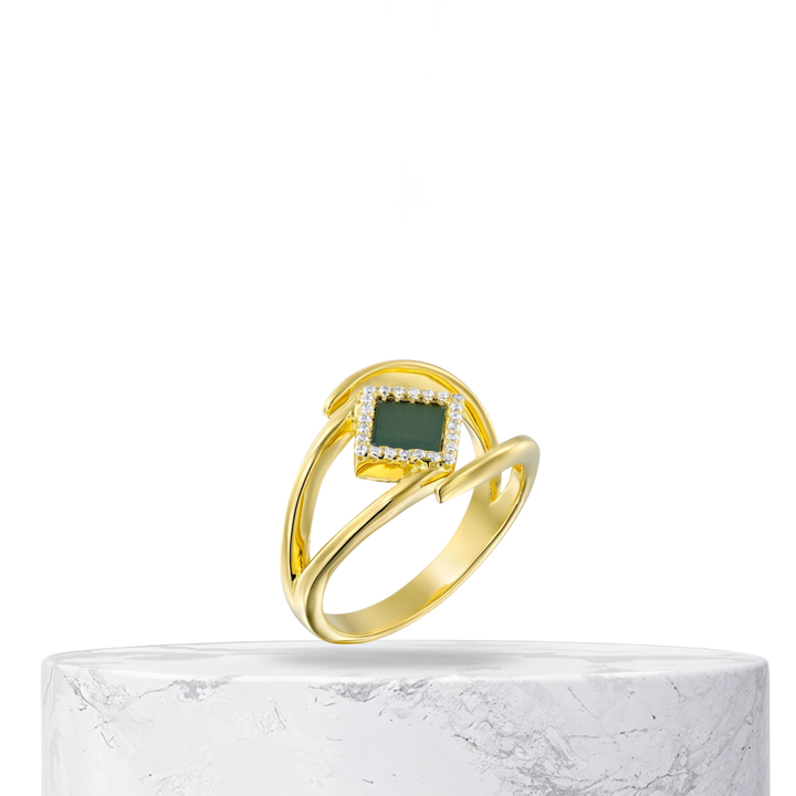 Solid Gold EverGrace Classic Ring | Gold and White