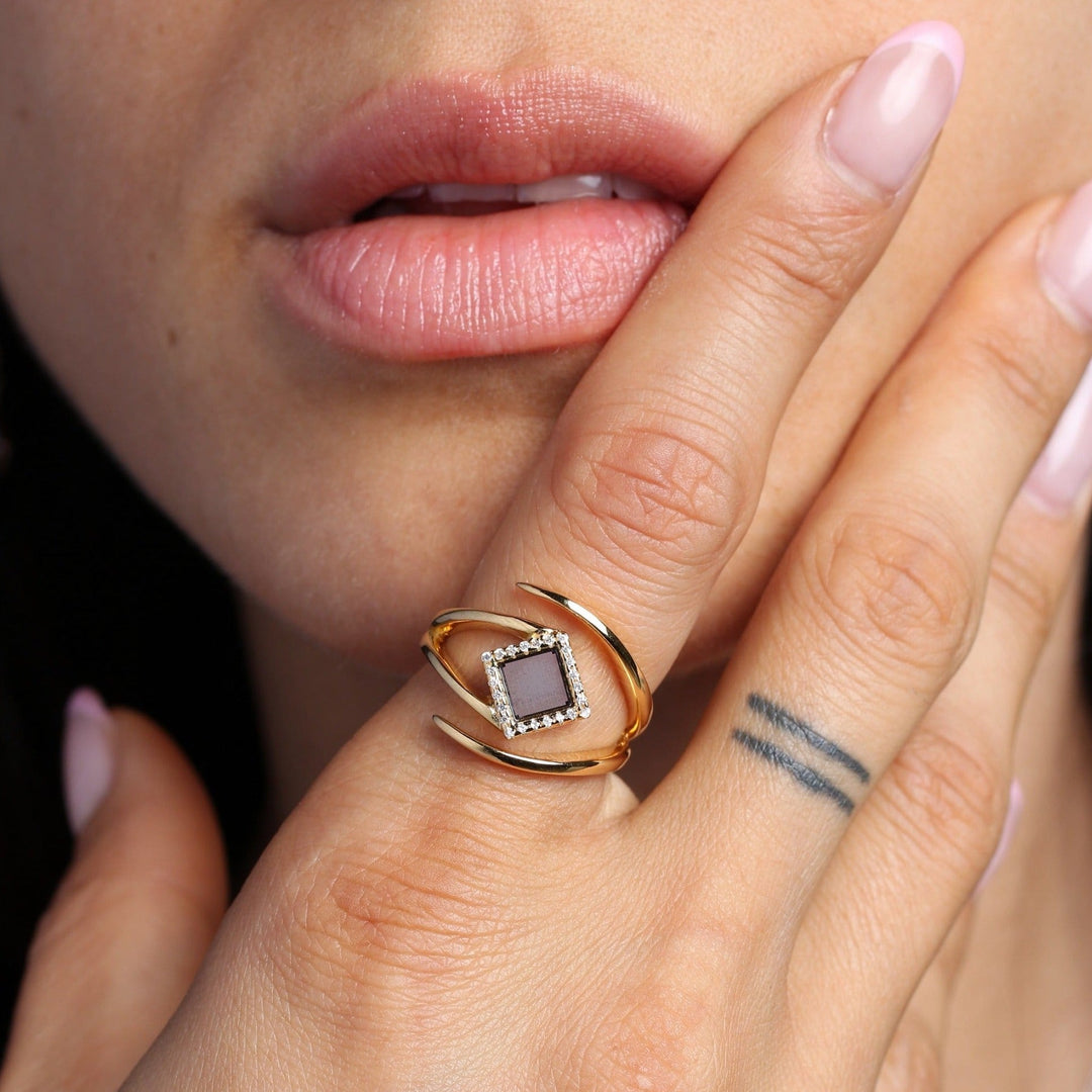 Solid Gold EverGrace Classic Ring | Gold and White